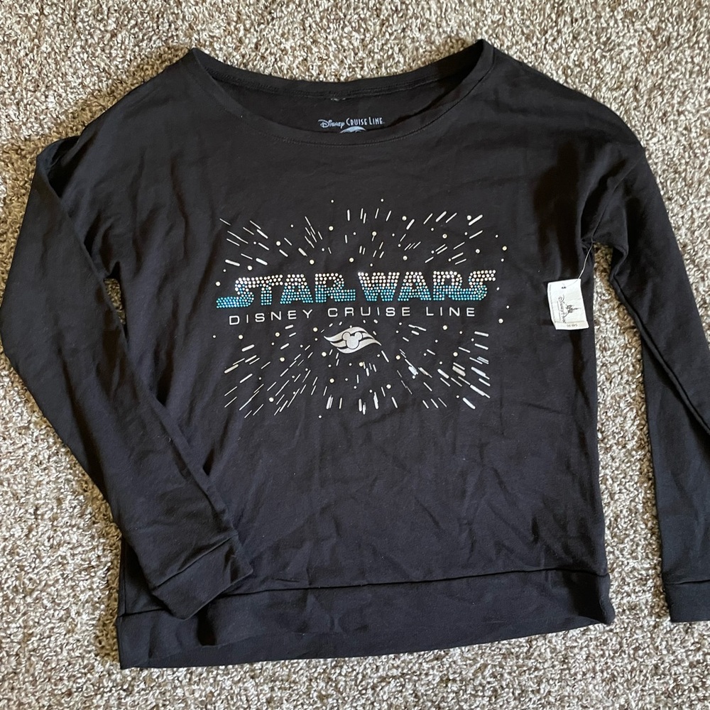 Star Wars Disney Cruise Line Licensed Black Shirt Size Small